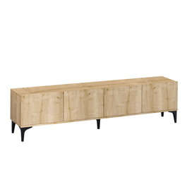 Hanah Home Soporte TV Nora Sapphire Oak Roble Zafiro 180cm Ancho x 50cm Alto x 35cm Profundo Tablero Melamina 18mm